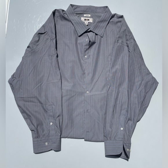 Joseph Abboud Dress Shirt, Gray Stripe, Slim Fit, Neck Size 22, SleeveSize 34/35 - Picture 1 of 4